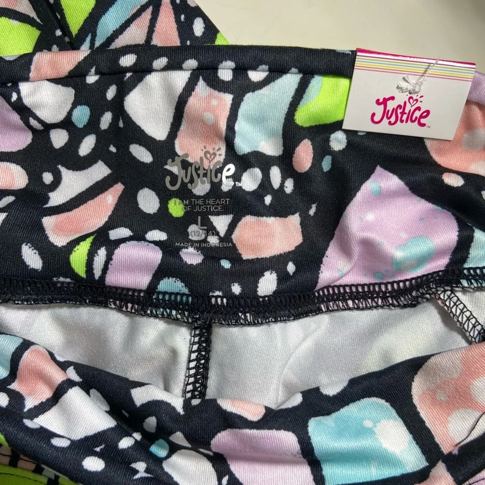 NWT girls Justice leggings